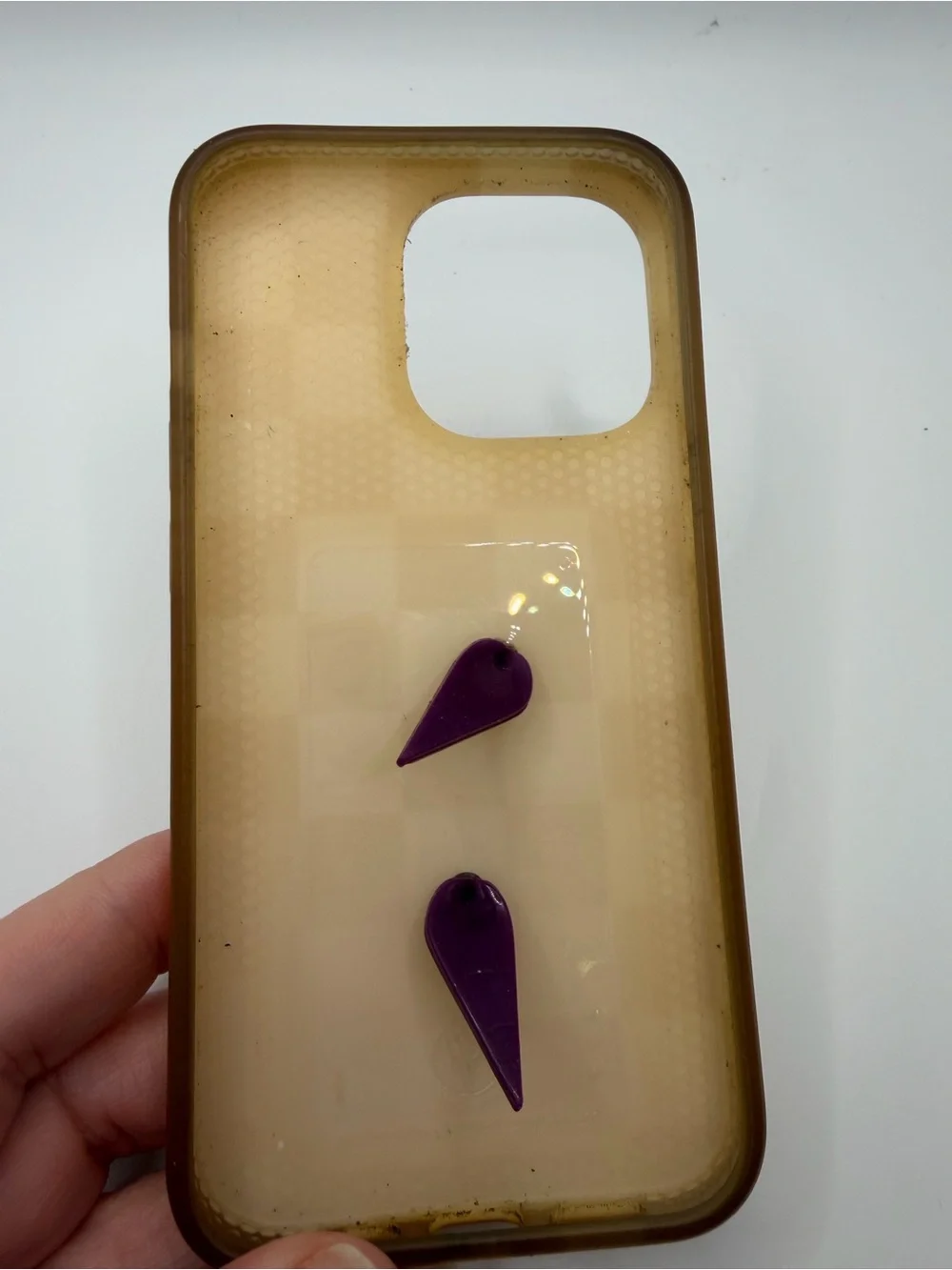 Loopy case Beige Checkerboard Phone Case fits iPhone 13 pro